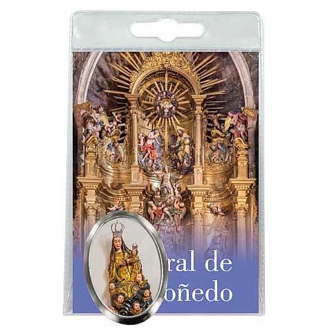 Calamita Catedral de Mondonedo in metallo nichelato con preghiera in spagnolo