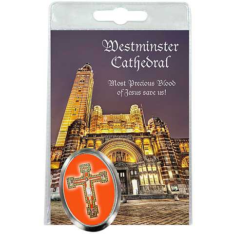 Calamita Cattedrale di Westmister in metallo nichelato con preghiera in inglese