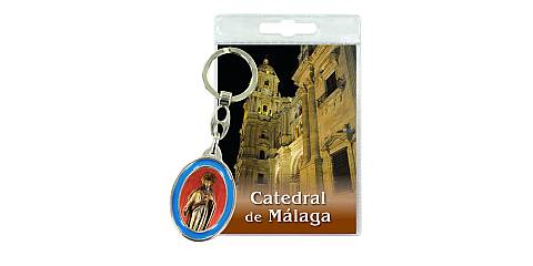 Portachiavi Catedral de Malaga con preghiera in spagnolo