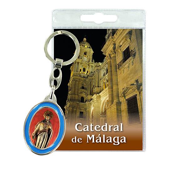 Portachiavi Catedral de Malaga con preghiera in spagnolo