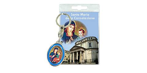 Portachiavi Santa Maria della Consolazione con preghiera in italiano