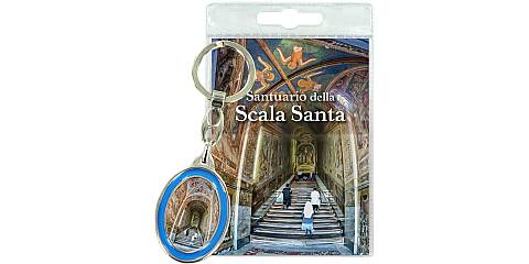 Portachiavi Scala Santa in blister con preghiera in italiano