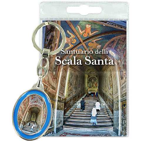 Portachiavi Scala Santa in blister con preghiera in italiano