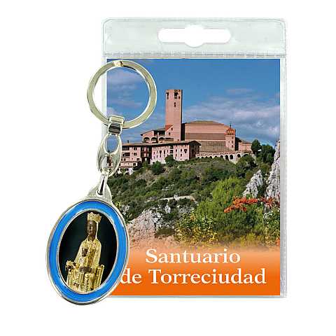 Portachiavi Santuario de Torreciudad con preghiera in spagnolo