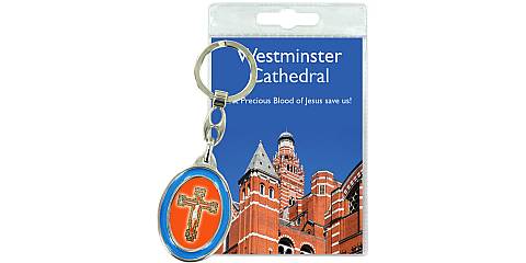 Portachiavi Crocifisso della Cattedrale di Westminster con preghiera in inglese
