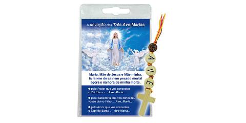 Blister devozione delle tre Ave Marie in portoghese