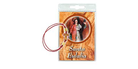 Blister preghiera a Sant Eulalia con bracciale - spagnolo