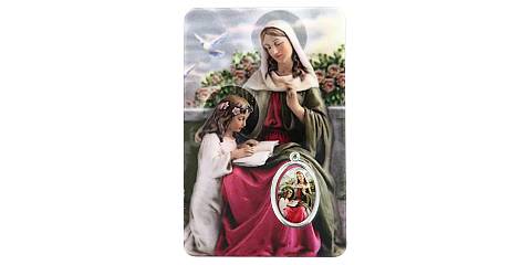 Card Sant Anna in PVC - 5,5 x 8,5 cm - italiano