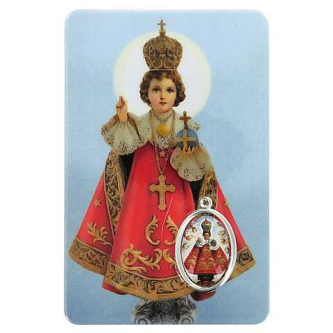 Card Santa Lucia della guarigione in PVC - 5,5 x 8,5 cm - italiano