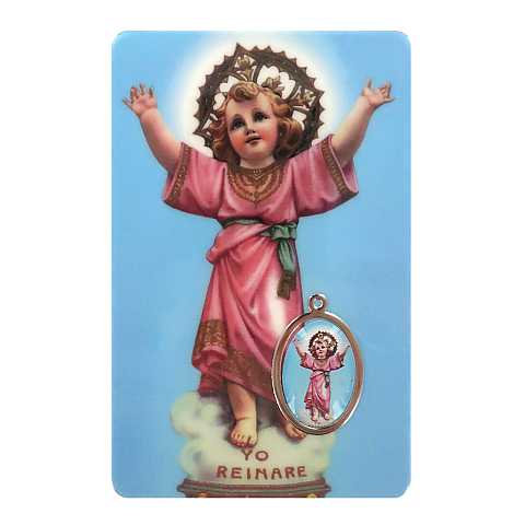 Card Divino Gesù Bambino in PVC - 5,5 x 8,5 cm - inglés