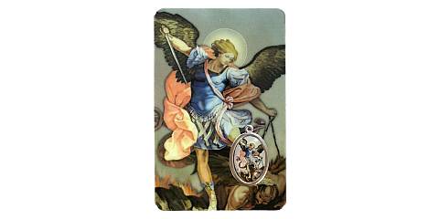 Card San Michele Arcangelo in PVC - misura 5,5 x 8,5 cm - Spagnolo