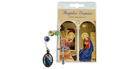 Blister Angelus Domini con rosario in francese