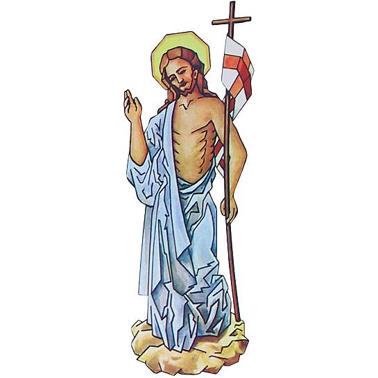 Decalcomania Cristo Risorto - 21 cm