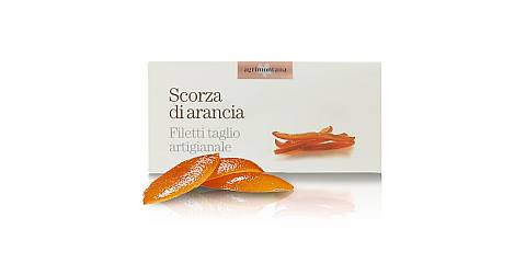 Frutta Candita Artigianale, Scorza D'Arancia Candita In Filetti, 200 Grammi
