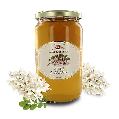 Miele Europeo di Acacia, 12 Vasetti da 1 kg (Tot. 12 kg)
