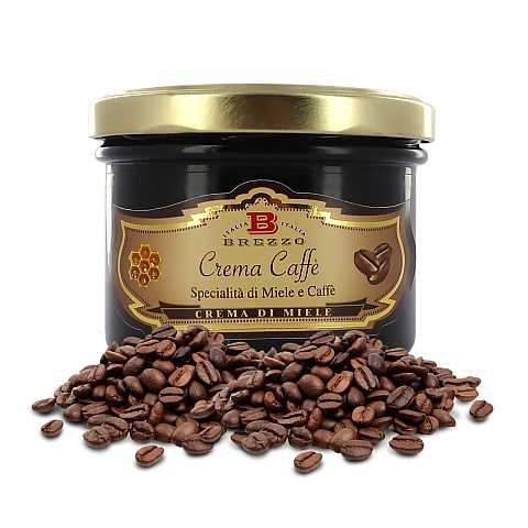 Crema Spalmabile Al Caffè, Crema Di Miele Con Caffè, 240 Grammi