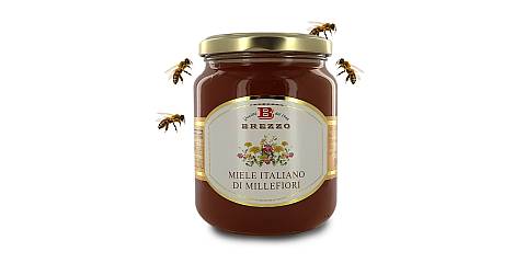 Miele Italiano Di Millefiori, 12 Vasetti Da 500 Grammi (Tot. 6 Kg)