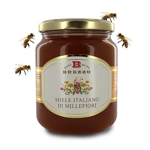 Miele Italiano Di Millefiori, 12 Vasetti Da 500 Grammi (Tot. 6 Kg)
