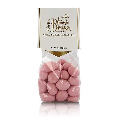 Confetti con mandorla tostata ricoperta di cioccolato bianco al gusto pesca, rosa - Linea 