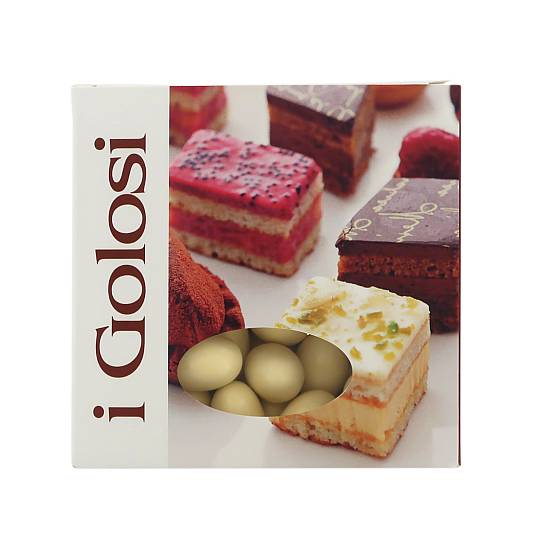 Confetti con mandorla tostata ricoperta di cioccolato bianco al gusto zuppa inglese, beige - Linea I Golosi - 500 g