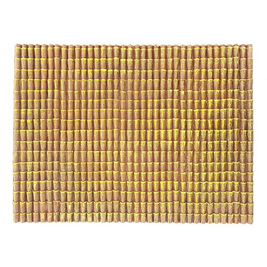 Tetto con Tegole per Creare Tetti e Tettoie in Presepe, Plastica Rigida, Marrone, 32 x 24 Centimetri