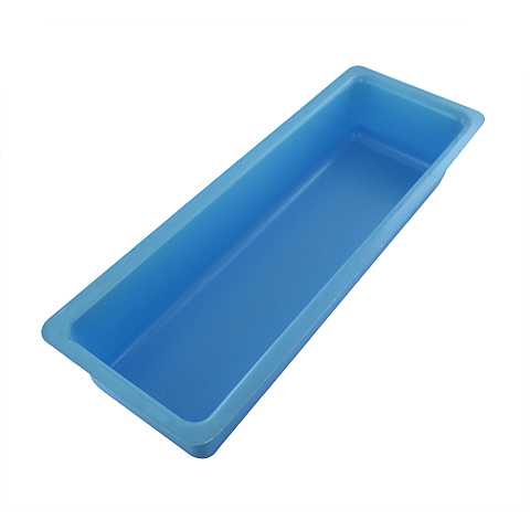Vaschetta Per Fontane Sfusa per Presepe, Plastica, Azzurra, 33 x 10 x 6 Cm