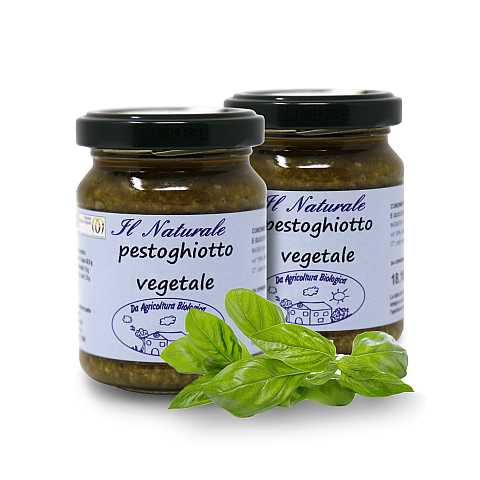 Pesto Ligure, Ricetta Originale Del Pesto Della Liguria Con Basilico Genovese DOP E Aglio, 180 Grammi