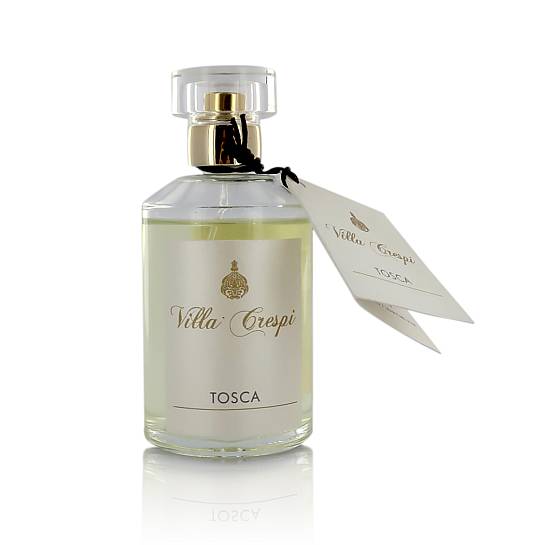 Fragranza per ambiente Villa Crespi - Tosca, aroma agrumato e speziato, bottiglia spray da 100ml
