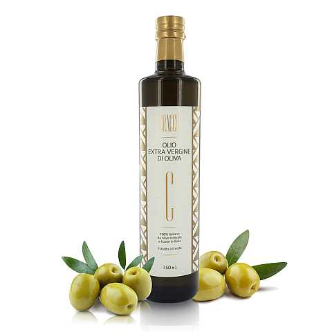 Cracco Olio Extravergine di Oliva Estratto a Freddo da Olive Italiane, Bottiglia da 750 ml