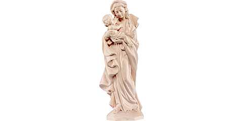 Statua della Madonna Germania da 25 cm in legno naturale - Demetz Deur