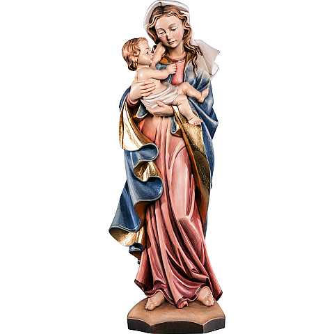 Statua della Madonna Germania da 20 cm in legno dipinto a mano con colori a olio - Demetz Deur