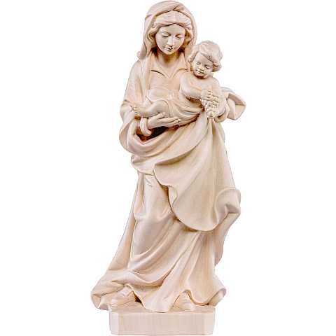 Statua della Madonna dell'uva da 25 cm in legno naturale - Demetz Deur