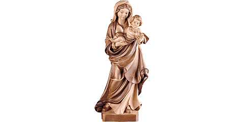 Statua della Madonna dell'uva da 20 cm in legno, 3 toni di marrone - Demetz Deur