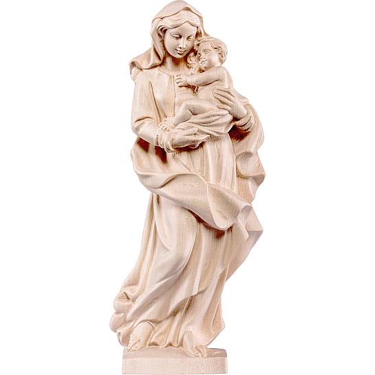 Statua della Madonna dei nomadi da 20 cm in legno naturale - Demetz Deur
