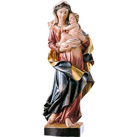 Statua della Madonna dei nomadi da 20 cm in legno, 3 toni di marrone - Demetz Deur
