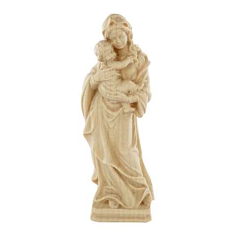 Statua di Santa Notburga in Legno, Rifinitura 3 Toni di Marrone, Altezza 30 Cm Circa - Demetz Deur