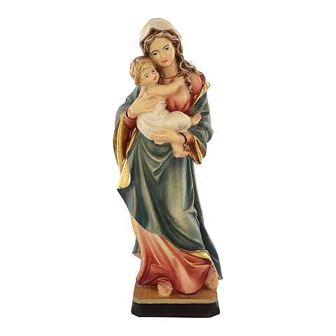 Statua della Madonna Tirolese in legno dipinto a mano, linea da 40 cm - Demetz Deur
