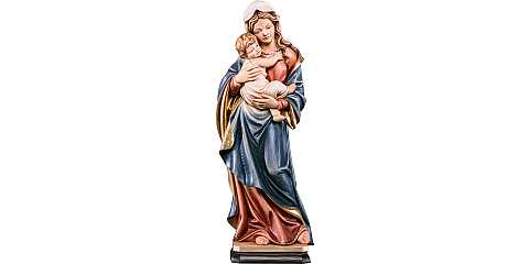 Statua della Madonna Tirolese in legno di tiglio dipinto a mano, linea da 60 cm - Demetz Deur