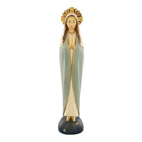 Statua della Madonna Ferruzzi, linea da 15 cm, in legno dipinto a mano - Demetz Deur