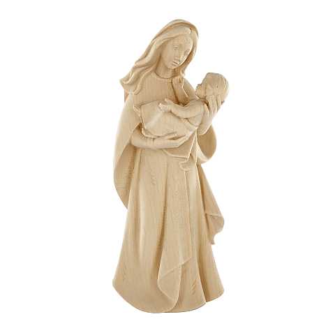 Statua della Madonna Madre della Gioventù, linea da 20 cm, in legno naturale - Demetz Deur