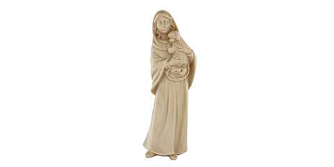 Statua della Madonna Ferruzzi, linea da 10 cm, in legno naturale - Demetz Deur