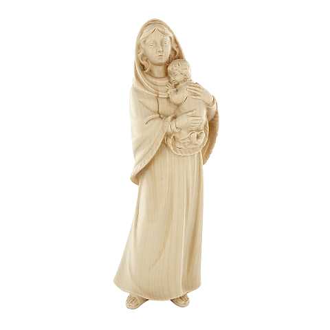 Statua della Madonna Ferruzzi, linea da 10 cm, in legno naturale - Demetz Deur