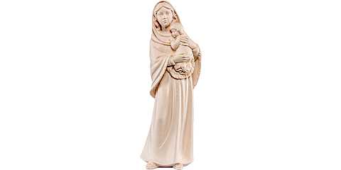 Statua della Madonna Ferruzzi, linea da 40 cm, in legno naturale - Demetz Deur