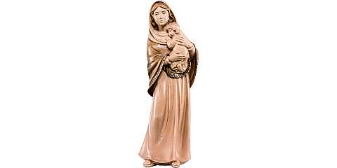 Statua della Madonna Ferruzzi, linea da 40 cm, in legno, 3 toni di marrone - Demetz Deur