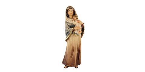 Statua della Madonna Ferruzzi, linea da 15 cm, in legno dipinto a mano - Demetz Deur