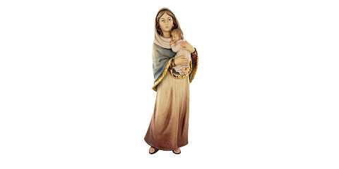Statua della Madonna Ferruzzi, linea da 20 cm, in legno dipinto a mano - Demetz Deur