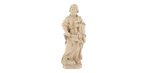 Statua di San Giuseppe artigiano in legno naturale, linea da 15 cm - Demetz Deur