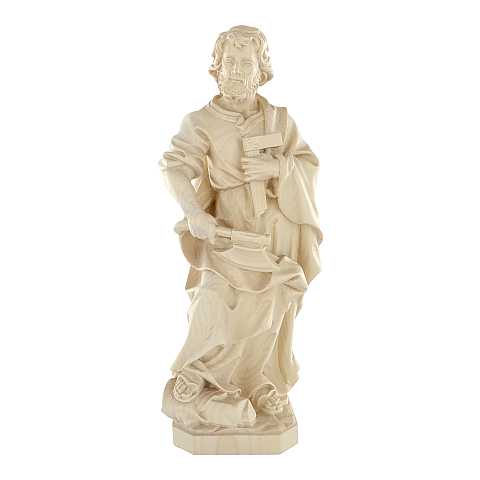 Statua di San Giuseppe artigiano in legno naturale, linea da 30 cm - Demetz Deur