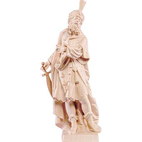 San Cosimo - Demetz - Deur - Statua in legno dipinta a mano. Altezza pari a 30 cm.
