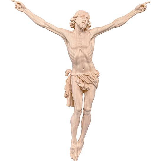 Statua Corpo di Gesù, Cristo della Passione Scolpito da Appendere a Crocifisso, Legno Naturale, Altezza: 7 Cm Circa - Demetz Deur
